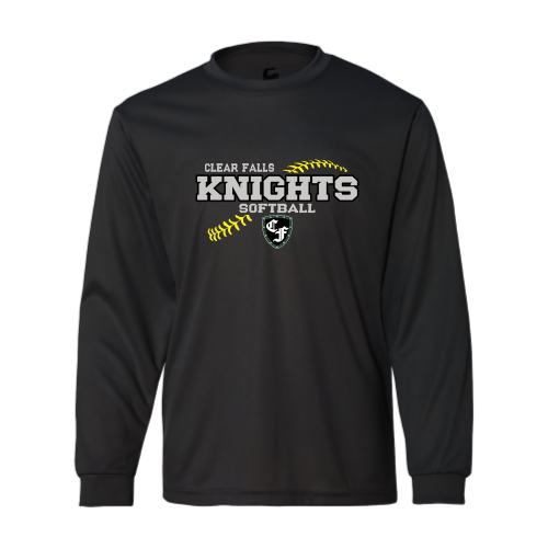 Load image into Gallery viewer, Clear Falls Knights - Softball - Ladies LS Performance Tee
