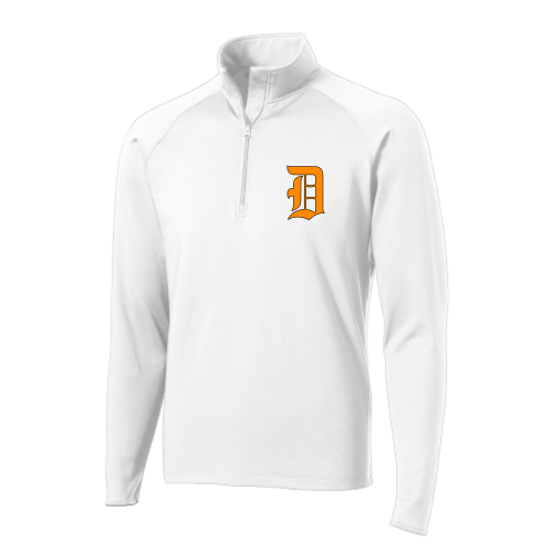 Delaware Jr. Pacers - White - Sport Wicking 1-4 Zip Pullover