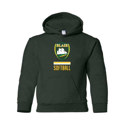 Load image into Gallery viewer, Blair Softball - Youth Pullover Hood Sweatshirt
