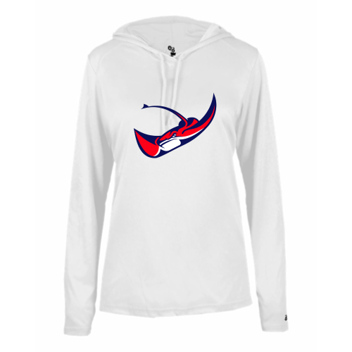 Cross Schools - Ladies LS Performance Tee with Hood