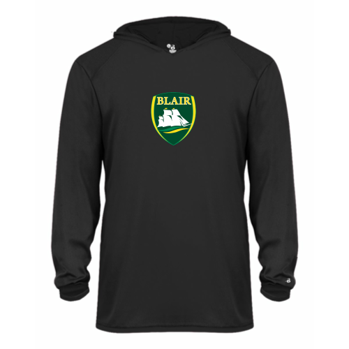 Blair Middle School - Youth LS Performance Tee with Hood