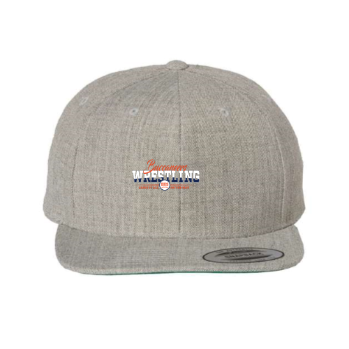 Load image into Gallery viewer, Beech High School Wrestling - Premium Flat Bill Snapback
