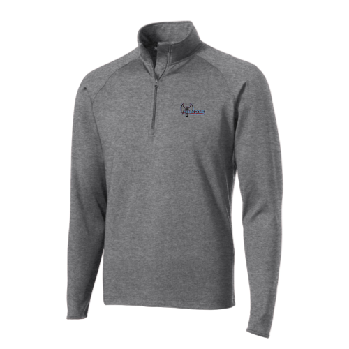 Hillsdale Football - Sport Wicking 1/4 Zip Pullover Gray