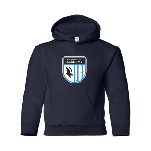 Load image into Gallery viewer, Copper Island Academy - Youth Pullover Hood Sweatshirt
