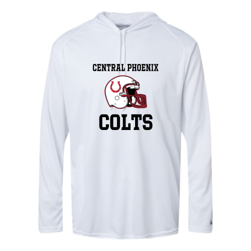 Central Phoenix Colts YFB - Adult LS Performance Tee with Hood