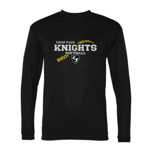 Load image into Gallery viewer, Clear Falls Knights - Softball - Adult LS Performance Tee
