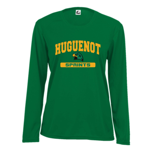 Load image into Gallery viewer, Huguenot Track and Field Sprints - Ladies LS Performance Tee
