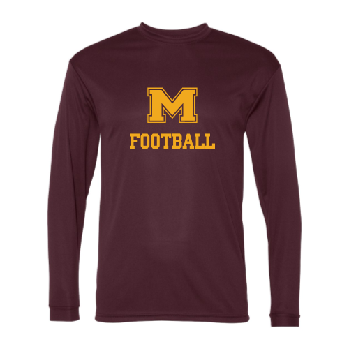 Milford Football - Adult LS Performance Tee