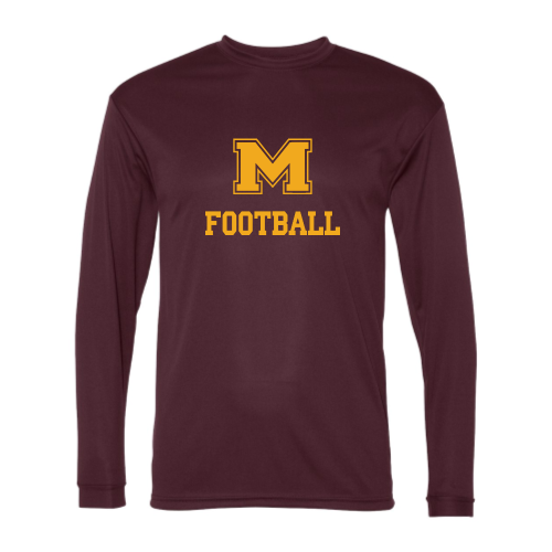 Load image into Gallery viewer, Milford Football - Adult LS Performance Tee
