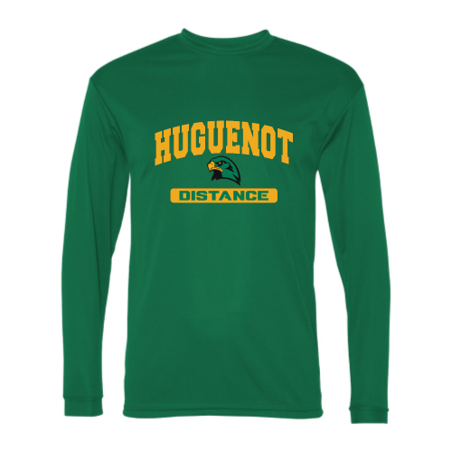 Huguenot Track and Field Distance - Adult LS Performance Tee