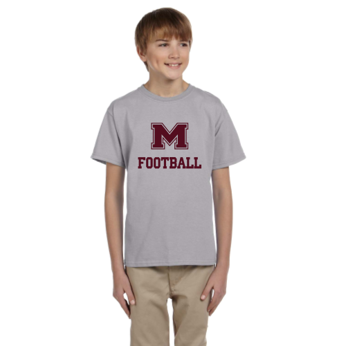 Load image into Gallery viewer, Milford Football - Youth Short Sleeve Cotton Tee
