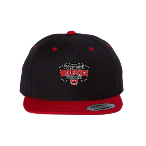 Load image into Gallery viewer, Walkertown HS - Premium Flat Bill Snapback
