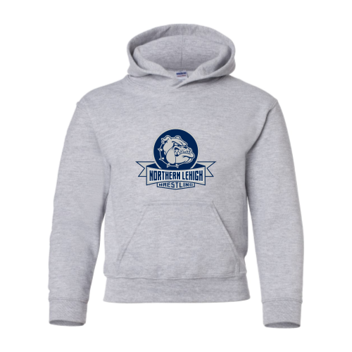 Northern Lehigh Wrestling Bulldog - Youth Pullover Hood Sweatshirt