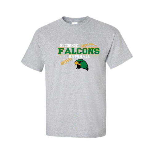 Huguenot Baseball - Adult Short Sleeve Cotton Tee