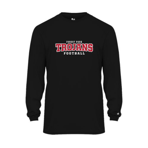 Forest Park Trojans - Youth LS Performance Tee