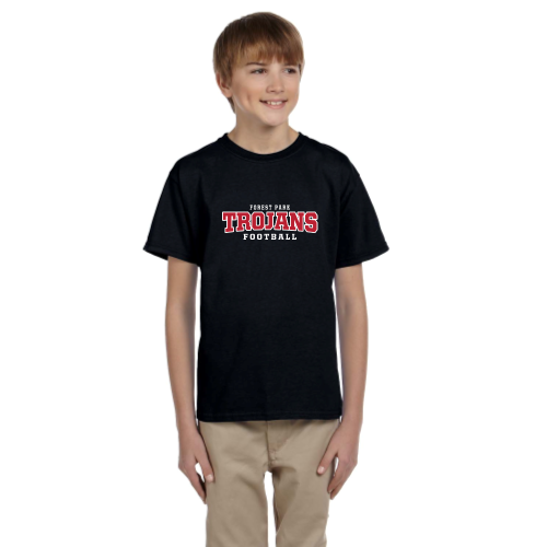 Load image into Gallery viewer, Forest Park Trojans - Youth Short Sleeve Cotton Tee
