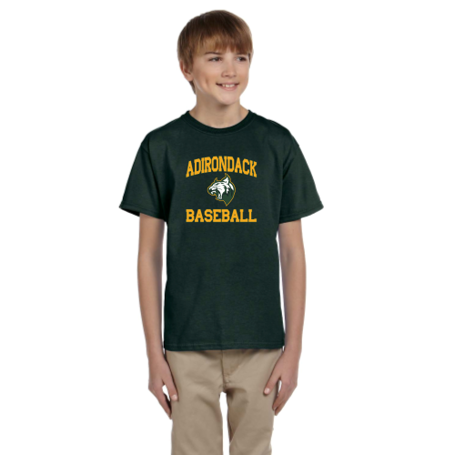 Adirondack Baseball - Youth Short Sleeve Cotton Tee