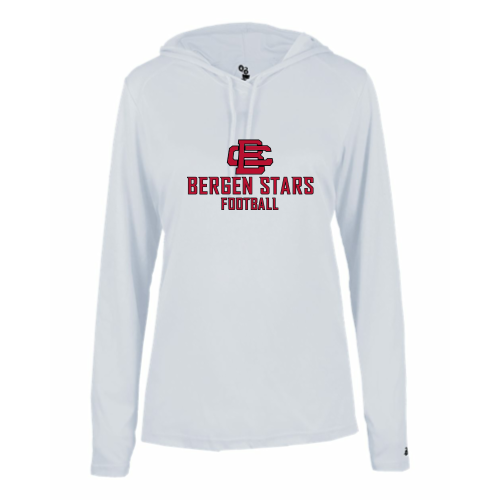 Load image into Gallery viewer, BCAS All Stars -  Ladies LS Performance Tee with Hood
