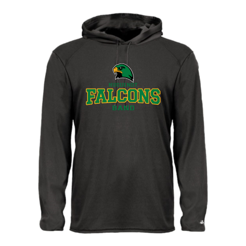 Huguenot Band - Adult LS Performance Tee with Hood