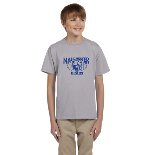 Load image into Gallery viewer, Manchester Bears Football -  Youth Short Sleeve Cotton Tee
