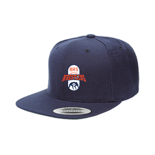 Load image into Gallery viewer, Beech HS - Wrestling - Premium Flat Bill Snapback
