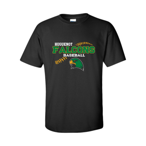 Load image into Gallery viewer, Huguenot Baseball - Adult Short Sleeve Cotton Tee
