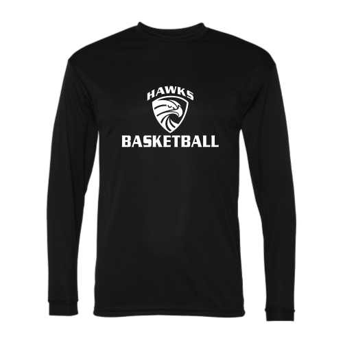 HADLEY - Hawks Basketball - Adult LS Performance Tee