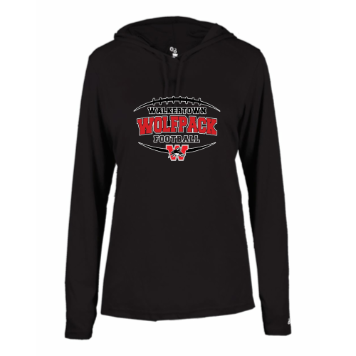 Load image into Gallery viewer, Walkertown HS - Ladies LS Performance Tee with Hood
