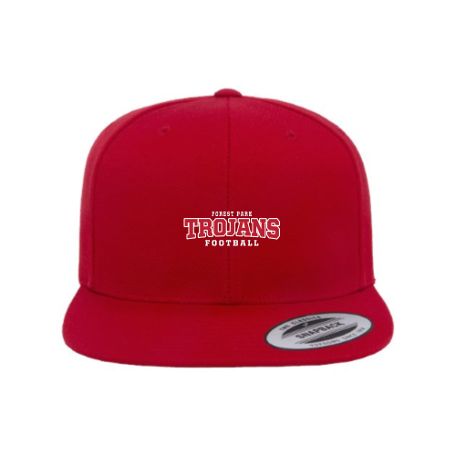 Load image into Gallery viewer, Forest Park Trojans - Premium Flat Bill Snapback
