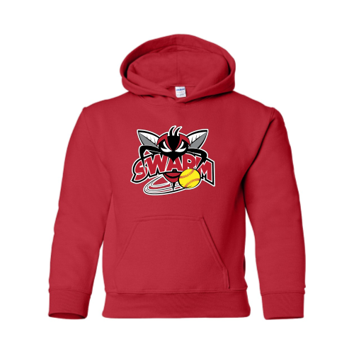 Load image into Gallery viewer, Heyworth Swarm - SoftBall - Youth Pullover Hood Sweatshirt
