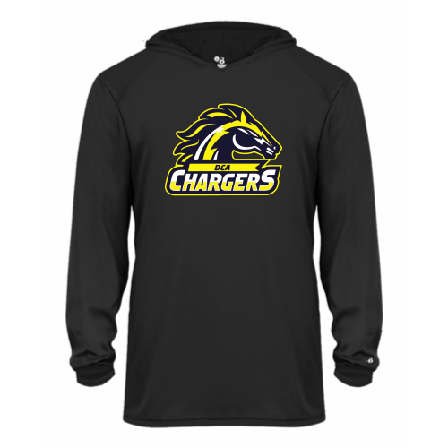 DCA Chargers - Youth LS Performance Tee with Hood