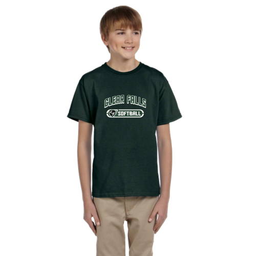 Load image into Gallery viewer, Clear Falls - Softball - Youth Short Sleeve Cotton Tee
