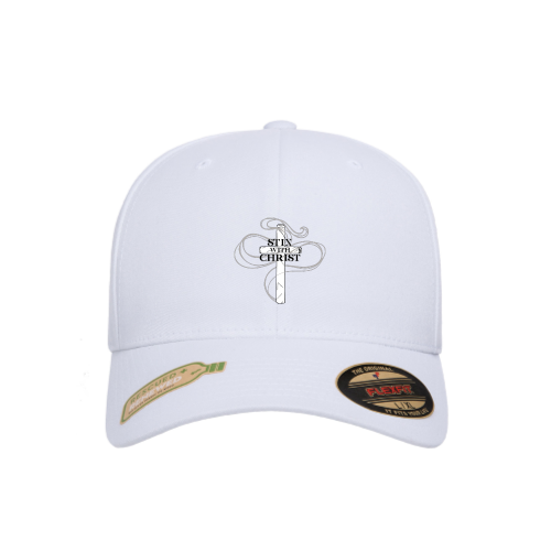 Stix with Christ - White - Cotton Blend Fitted Cap