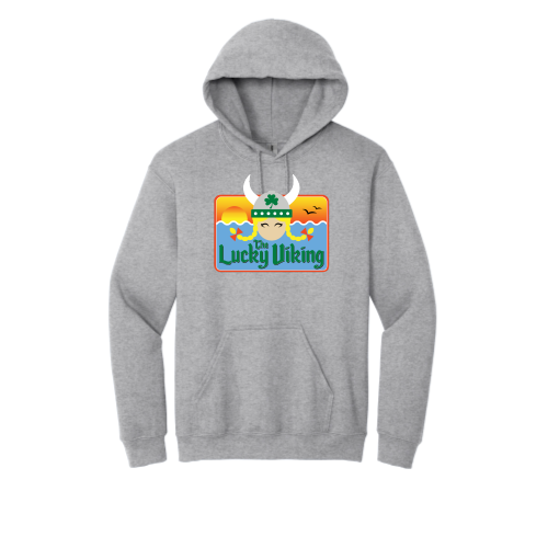 Load image into Gallery viewer, The Lucky Viking -  Adult Pullover Hood Sweatshirt
