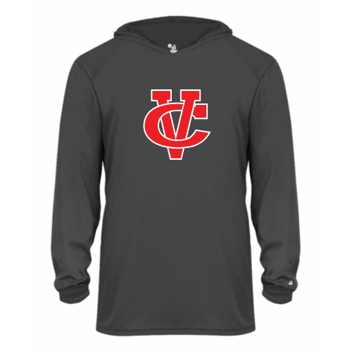 Load image into Gallery viewer, Coosa Valley Academy Baseball - Youth LS Performance Tee with Hood
