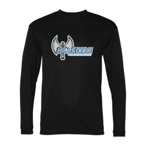 Load image into Gallery viewer, Hillsdale Football - Adult LS Performance Tee
