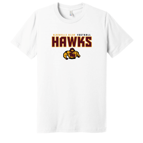 Load image into Gallery viewer, Blackville Hilda Football - Canvas Adult Short Sleeve Cotton Tee
