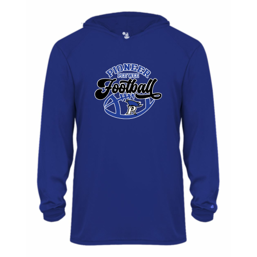 Load image into Gallery viewer, Cros-Lex Football -  Youth LS Performance Tee with Hood
