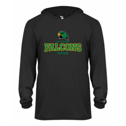 Huguenot Band - Youth LS Performance Tee with Hood