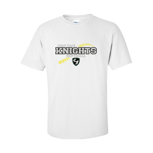 Load image into Gallery viewer, Clear Falls Knights - Softball - Adult Short Sleeve Cotton Tee
