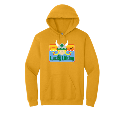 Load image into Gallery viewer, The Lucky Viking -  Adult Pullover Hood Sweatshirt
