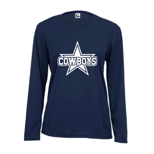 TV Cowboys - Ladies LS Performance Tee