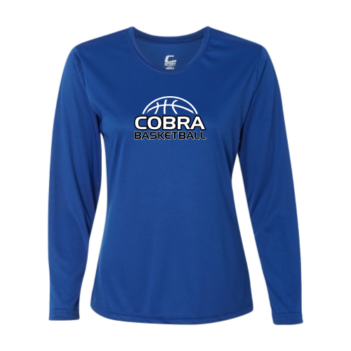 Creekside Cobra Basketball Royal - Youth LS Performance Tee