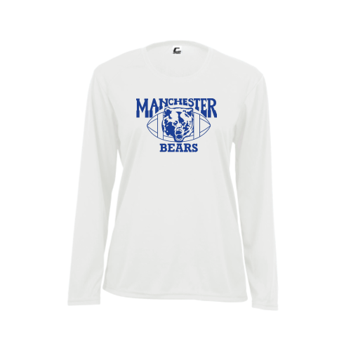 Manchester Bears Football -  Ladies LS Performance Tee