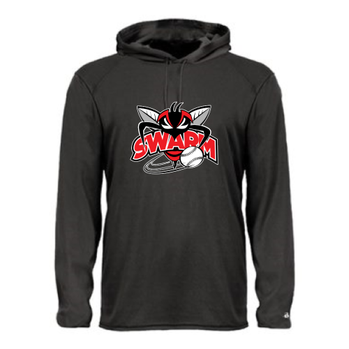 Heyworth Swarm - Adult LS Performance Tee with Hood