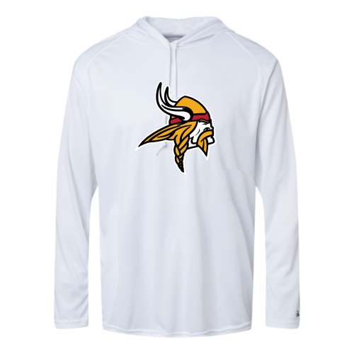 Load image into Gallery viewer, Mills Football - Adult LS Performance Tee with Hood
