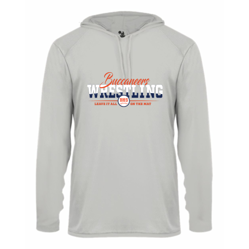 Beech High School Wrestling - Adult LS Performance Tee with Hood