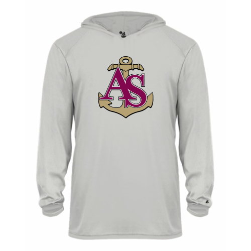 Load image into Gallery viewer, Apprentice School - Youth LS Performance Hood Tee
