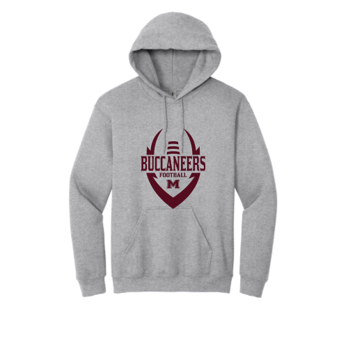 Milford Buccaneers - Adult Pullover Hood Sweatshirt