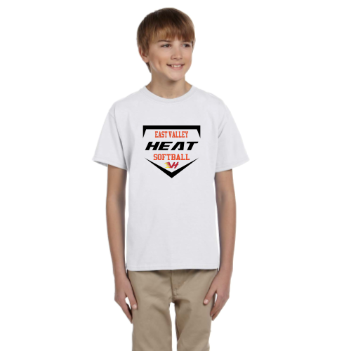 Load image into Gallery viewer, East Valley Heat Club Softball - Youth Short Sleeve Cotton Tee
